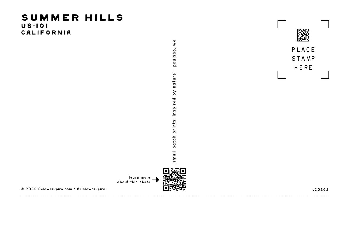 CA-0001 — Postcard · back